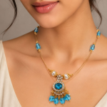 Elegant Pearl & Crystal Charm Necklace