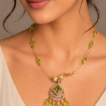 Elegant Pearl & Crystal Charm Necklace