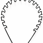 Metal Wavy Zig Zag Headband for Men & Women