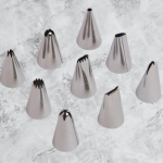 Icing Piping Nozzles Cake Sugarcraft Decorating Tool for Cake Decoration Set of 9 Pcs