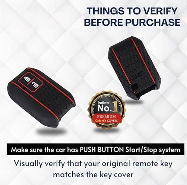Iconic Keychains Key Cover Black Remote Key Shell, Rubber Key Case, 2 ...