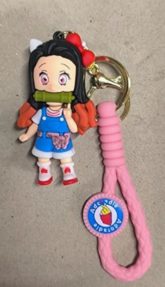 Premium Key c Of Famous Anime Key Rubber Silicone Action Character Key ...