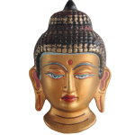 Aluminium Buddha Face Showpiece – Home Décor Spiritual Art