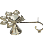 Brass Table Decor Oil Lamp Deepak 5 Wicks  - Elegant Brass Diya for Aarti