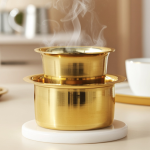 Brass Davra / Davara / Dabara Vati Set Coffee Tumbler Set