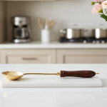 Brass Ramcha With Wooden Handle