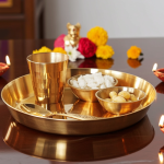 Brass Laddu Gopal Thali Set