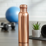 Pure Copper Water Bottle 900 ML | Leakproof Ayurvedic Drinking Bottle
