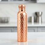 Hammered Pure Copper Water Bottle 900 ML | Ayurvedic Drinkware