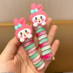 🌈 LetzShoppe Rope Telephone Wire Hair Rubber Bands – Pack of 2