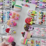 🍦 Stylish Ice Cream Hair Clip Set – 10 Pcs for Girls