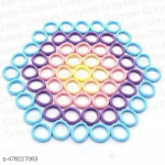 Spiral Hair Ties (12 Pcs) – No Crease Traceless Phone Cord Ponytail Holders, Matte Plastic Coil Scrunchies for Women & Girls