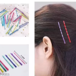 LETZSHOPPE Metal Hair Clips & Bobby Pins – Multicolor Hair Styling Pins for Women & Girls (Pack of 50)