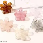 LETZSHOPPE Hair Claw Clips – 4PCS Decorative Nonslip Large Plastic Hair Jaw Clips for Women & Girls