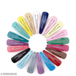 Colorful Tic Tac Snap Hair Clips – No-Slip Small Metal Hair Barrettes for Girls, Kids & Women