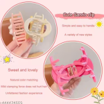 ✨ ETZ Shoppe Korean Fancy Cartoon Hair Claw Clips - Set of 3 (Multicolor) ✨