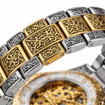 KHRIST Premium Fully Automatic Mechanical Analog Watch for Men | Exposed Working Gears Dial & Transparent Case Back | Precision Engineering, Luxury Craftsmanship & Timeless Elegance