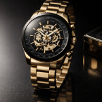 KHRIST Premium Fully Automatic Mechanical Analog Watch for Men | Exposed Working Gears Dial & Transparent Case Back | Precision Engineering, Luxury Craftsmanship & Timeless Elegance