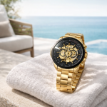 KHRIST Premium Fully Automatic Mechanical Analog Watch for Men | Exposed Working Gears Dial & Transparent Case Back | Precision Engineering, Luxury Craftsmanship & Timeless Elegance