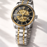 KHRIST Premium Fully Automatic Mechanical Analog Watch for Men | Exposed Working Gears Dial & Transparent Case Back | Precision Engineering, Luxury Craftsmanship & Timeless Elegance