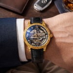 KHRIST Premium Fully Automatic Mechanical Analog Watch for Men | Exposed Working Gears Dial & Transparent Case Back | Precision Engineering, Luxury Craftsmanship & Timeless Elegance