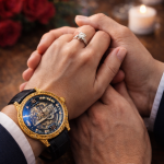 KHRIST Premium Fully Automatic Mechanical Analog Watch for Men | Exposed Working Gears Dial & Transparent Case Back | Precision Engineering, Luxury Craftsmanship & Timeless Elegance