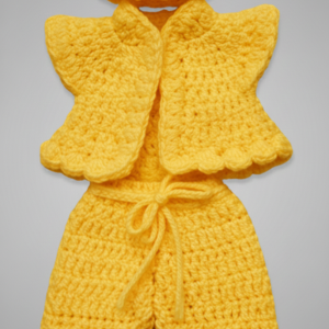 Laddu Gopal Winter Dress Set – Coat, Pant & Cap | Size 5 Number | Handcrafted with High Quality Wool | Warm & Soft Woolen Outfit for Thakur Ji