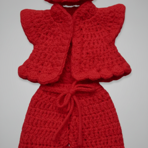 Laddu Gopal Winter Dress Set – Coat, Pant & Cap | Size 5 Number | Handcrafted with High Quality Wool | Warm & Soft Woolen Outfit for Thakur Ji