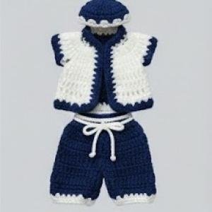 Laddu Gopal Winter Dress Coat Pant Cap Set 2 No. Size