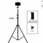 Tripod - 7 ft basic model with phone holder & 360 degree ball head mount