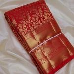 Red Dharmavaram  Silk Saree