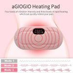 Belly Warmer Pain Relief Massager with 4 Heat Levels and 4 Vibration