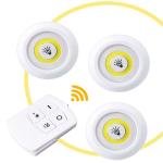 Powered Night Lamps with Remote Control for Kitchen Wardrobe Cupboard Stairs
