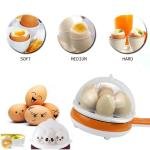 Single Layer Egg Boiler with Handel Non Stick Electric Frying Pan with Capacity of 7 Eggs