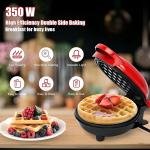 3 in 1 Mini Waffle Maker 350w Electric Non Stick Breakfast Machine