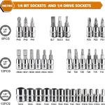 46 Piece 1 4 Socket Set Goti Pana with Ratchet Wrench for Car Bike Cycle Repairing Diy