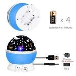 Plastic Star Master Galaxy Night Projector Lamp 360 Rotating Led Starry Light