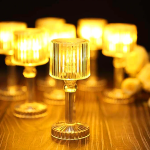 Mini Acrylic Led Desk Lamps Table Lamp Portable Crystal Diwali 1 Pc Small