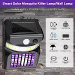 Bug Zapper Outdoor 2 in 1 Solar Mosquito Zapper Lamps 1 Pc