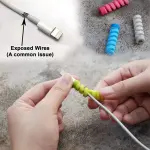 Spiral Charger Spring Cable Protector 3 Set