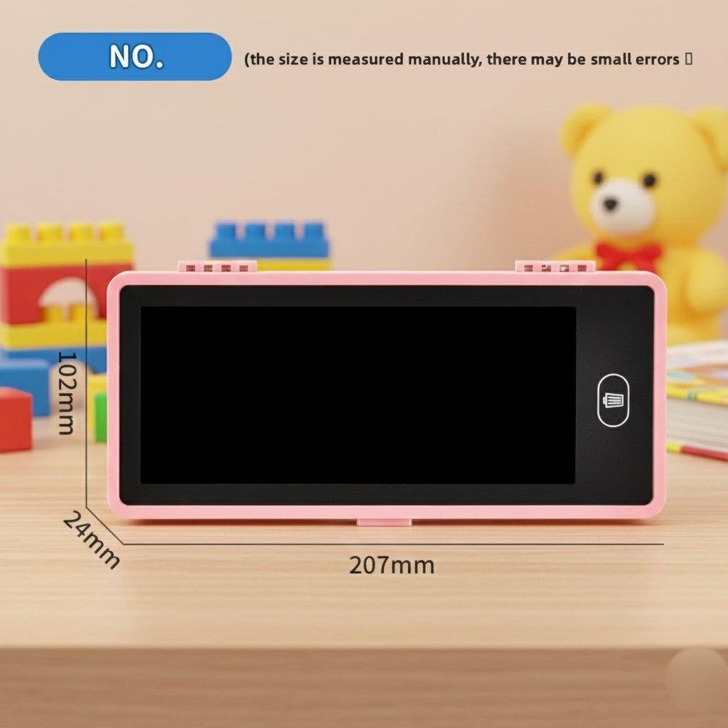 2 in 1 Led Pencil Box with Lcd Writing Screen Erase Button Magical ...