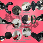 One Button Simple Professional Massage Gun Wireless 6 - Heads 6 speed