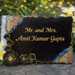 Resin handmade name plate