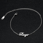 Custom Name Anklet ,Minimalist Anklet, Anklet For Women, Personalized Name Anklet, Gift For Her, Wedding Gift, Customized Gift