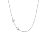 Personalized Vertical Charms and Birthstone Necklace