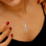 Personalized Stethoscope Necklace with Name, Nurse and Doctor Jewelry Gifts, Custom Stethoscope Pendant, Everyday Wear Medical Student Gifts