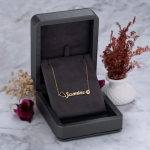 Gold Personalized Stethoscope Name Necklace , Stethoscope Name Necklace , Stethoscope Necklace With Name , Nurse Name Necklace