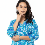 PickCell Printed Long Kurti  Poly Cotton Fabric
