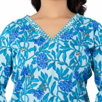 PickCell Printed Long Kurti  Poly Cotton Fabric