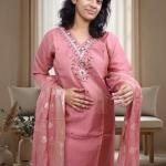 PickCell Premium Handwork Kurti With Bottom & Dupatta (Glass & Stone work)